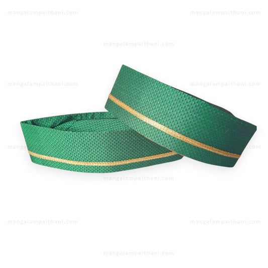 Ethnic Khan Topi with Golden Lace #01
