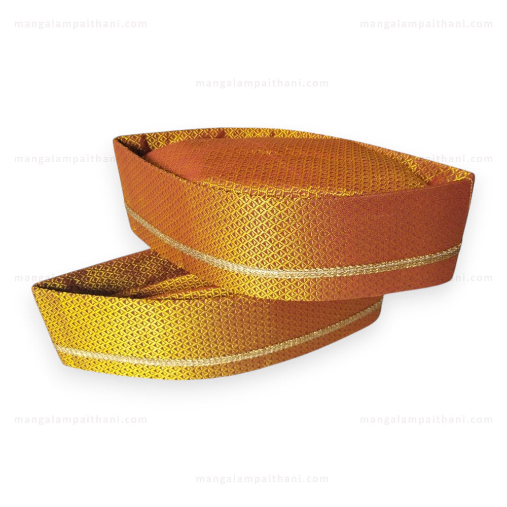 orange topi khan topi lace topi