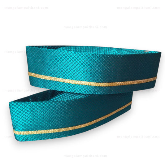 teal lace topi mangalam topi khan topi