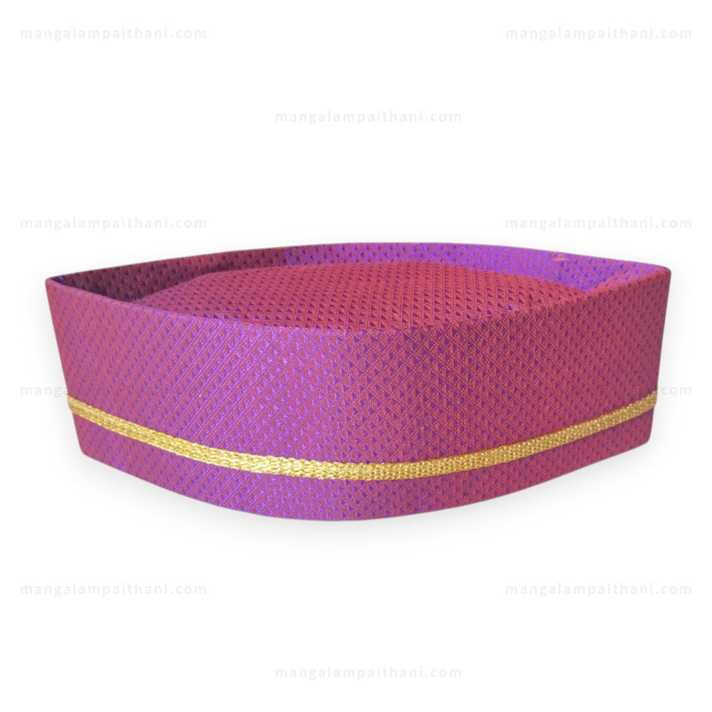 purple khun topi khan topi traditional topi