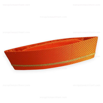 Ethnic Khan Topi with Golden Lace #01
