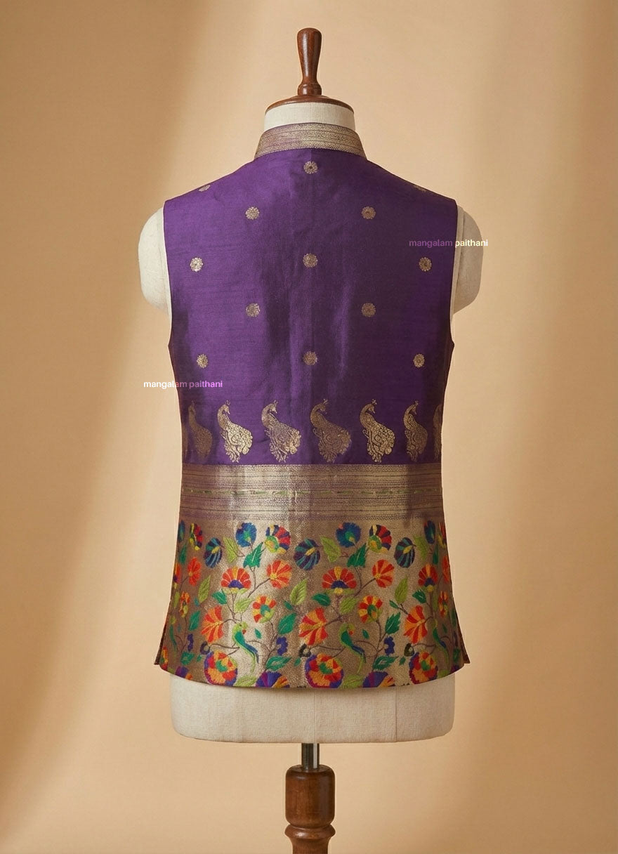 Purple vest on a mannequin