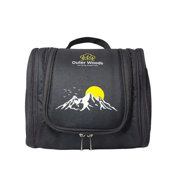 outer woods black toiletery bags for travel
