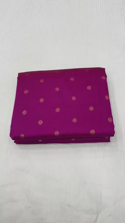 Magenta Paithani Silk Saree with Peacock Pallu