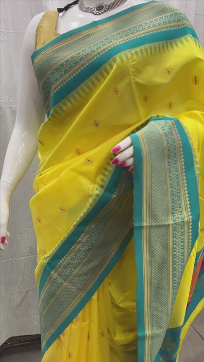 kadiyal paithani silk saree