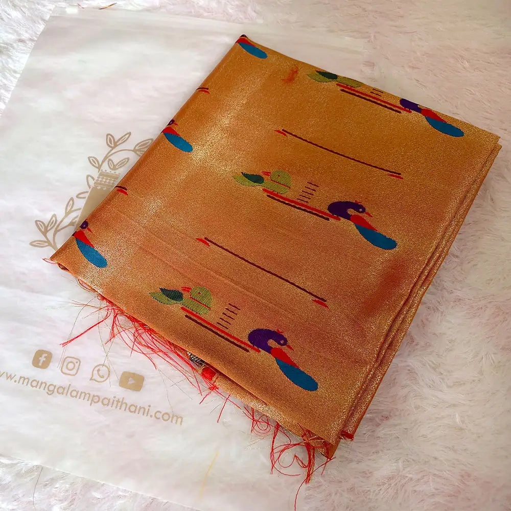 paithani silk fabric for blouse piece