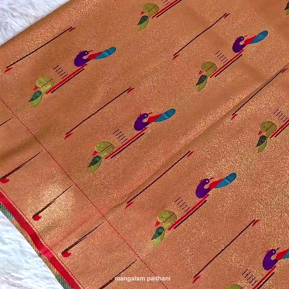 mangalam paithani blouse piece