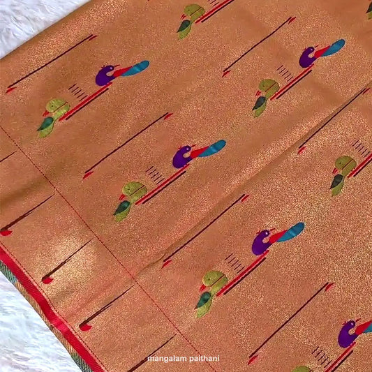 mangalam paithani blouse piece