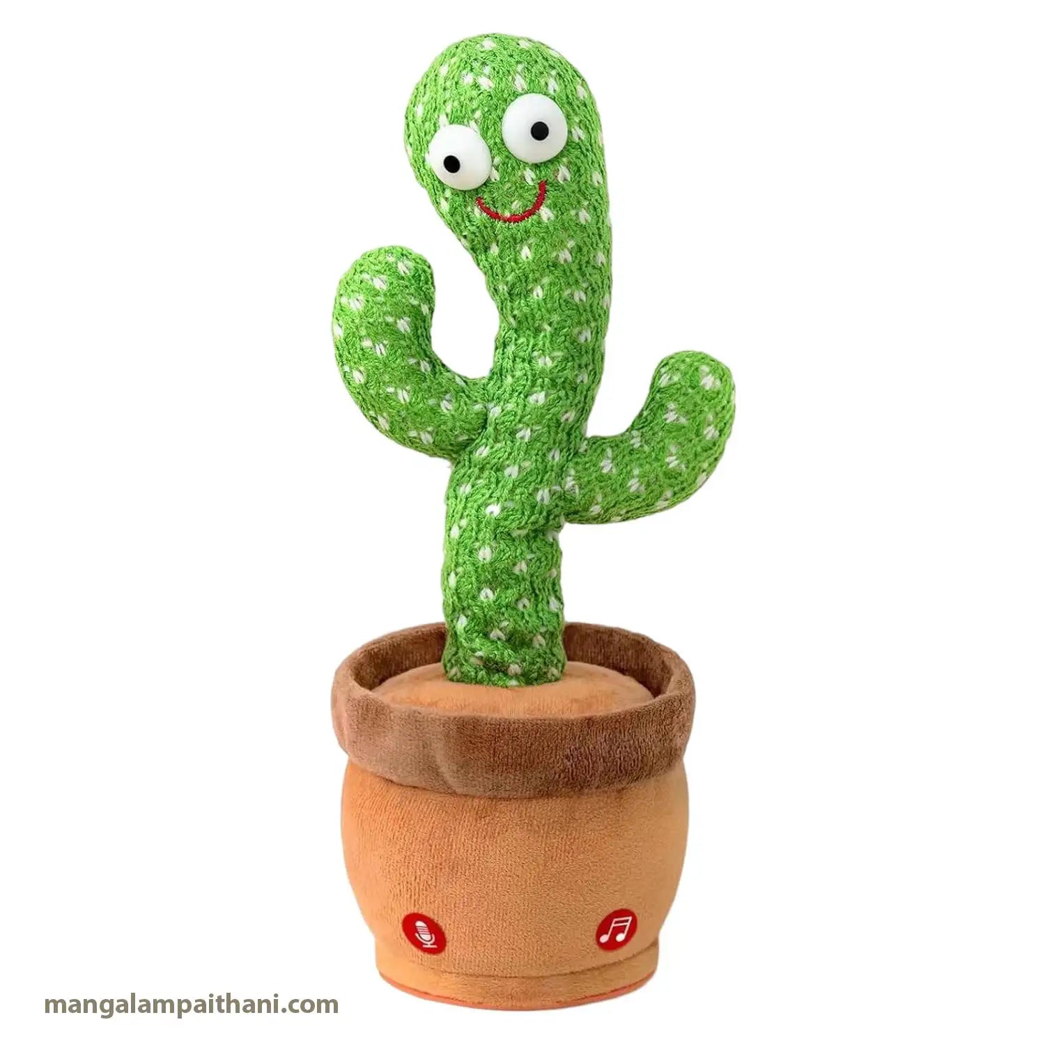 talking dancing cactus toy with pot